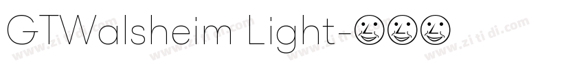 GTWalsheim Light字体转换